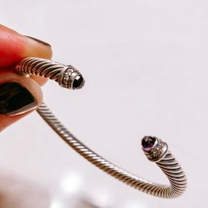 David Yurman medium amethyst cable bracelet